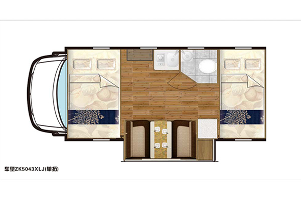 凯伦宾威ZK5045XLJ2房车（柴油国五2-6座）