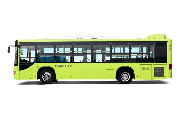 海格KLQ6109GAHEVC5CL公交车（天然气/电混动国五24-39座）