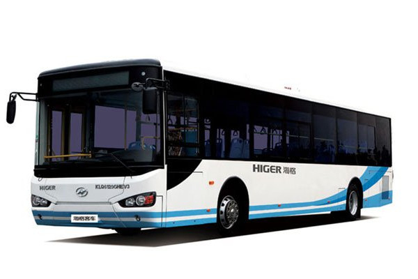 海格KLQ6129GAHEVE5B公交车（柴油/电混动国五24-42座）