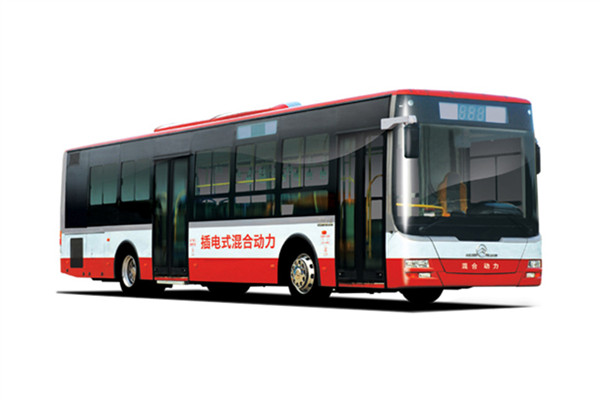 金旅XML6105JHEV85CN公交车（天然气/电混动国五20-36座）